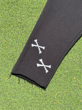 Load image into Gallery viewer, ⚠️&quot;No Flesh Left&quot;  Cropped Distressed (Black) Pants
